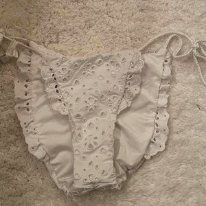 Beach Bunny All Eyes on Me Bridal Bikini Bottoms